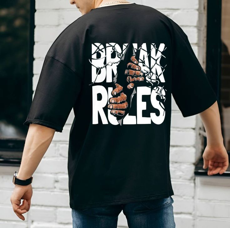 Break Rules Graphic T-Shirt – Bold Streetwear Statement Tee